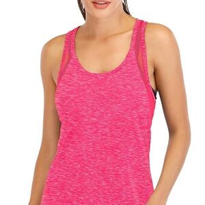 NWT Pink Racerback Tank Top sz S